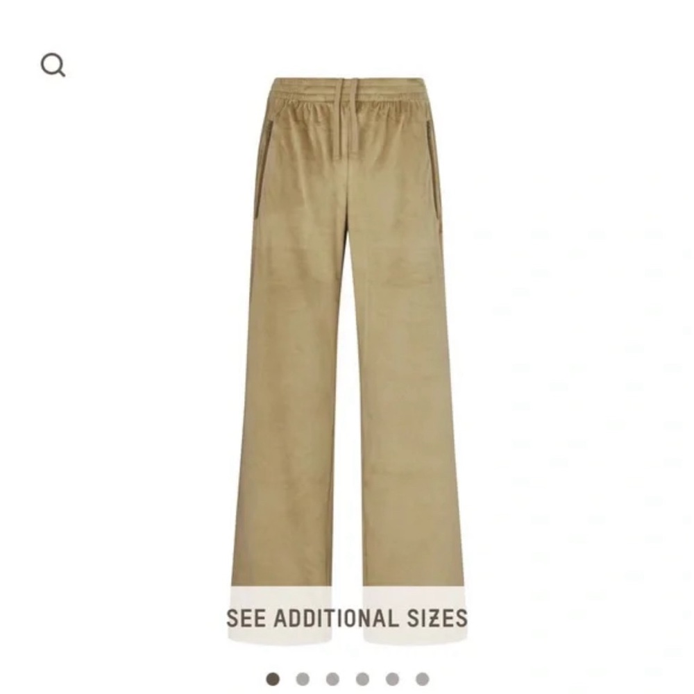 SKIMS Gold Velour Wide-Leg Track Sweatpants NWT 2X
